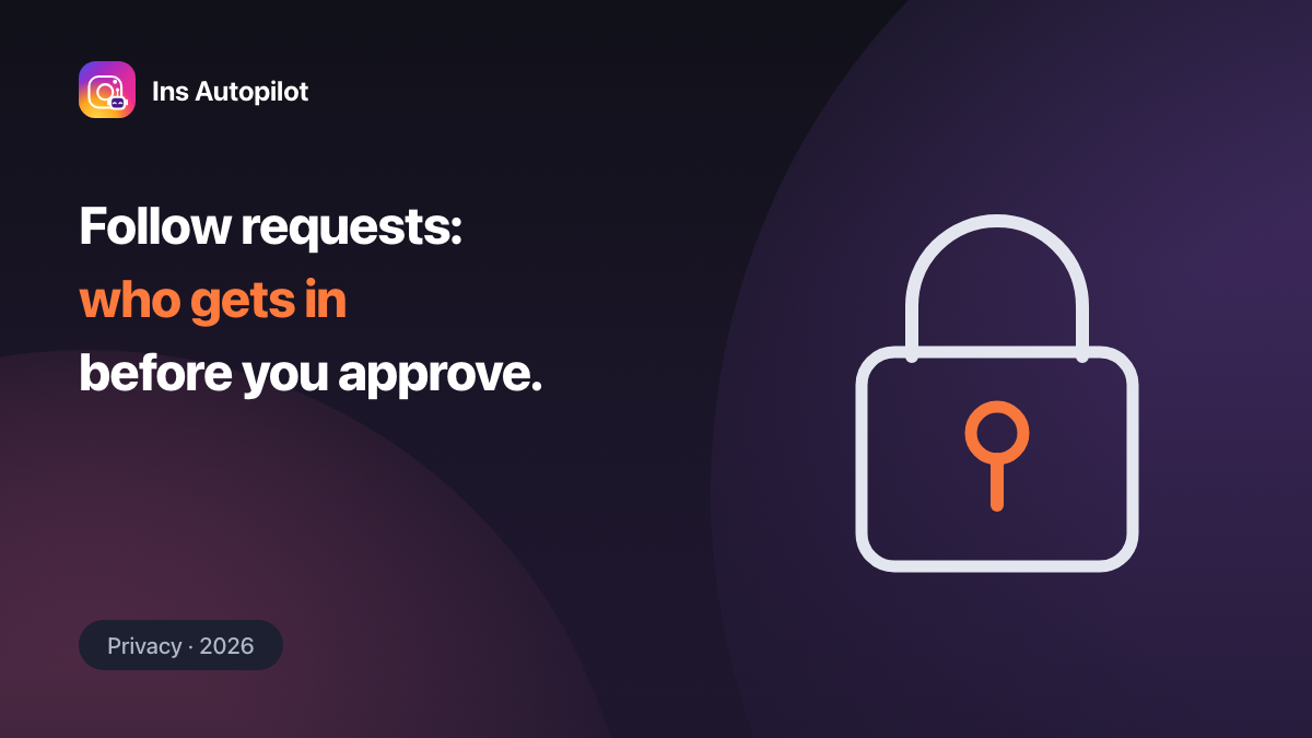 Instagram follow requests on private accounts — the padlock that stands between a stranger and your grid