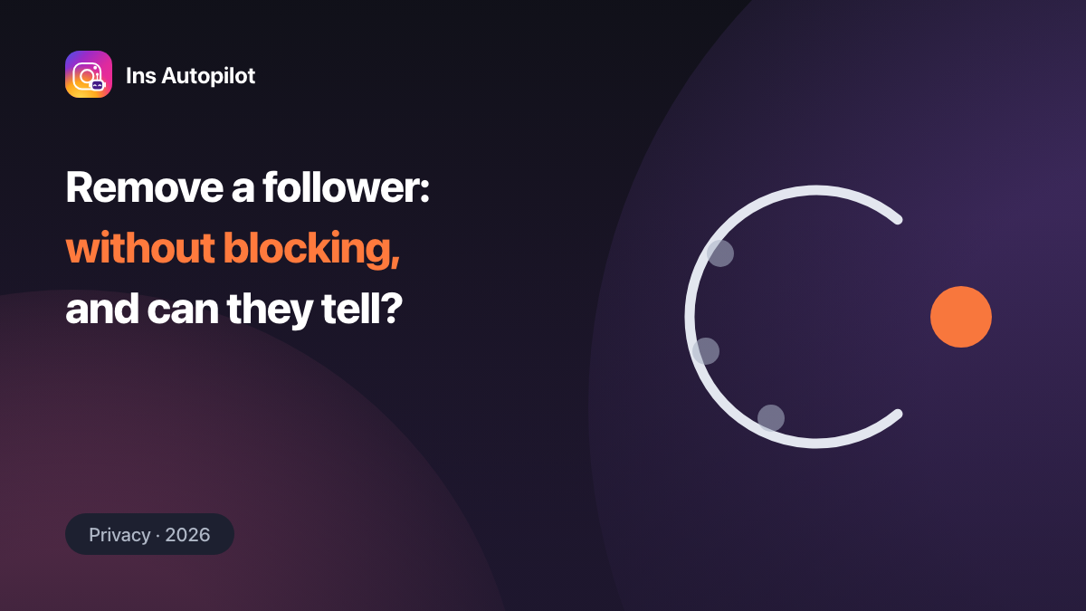 How to remove a follower on Instagram without blocking — an open ring with one account left outside it